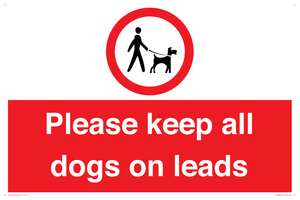 Please keep all dogs on leads